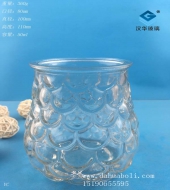 450ml魚鱗玻璃燭臺(tái)