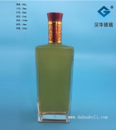500ml長方形玻璃酒瓶