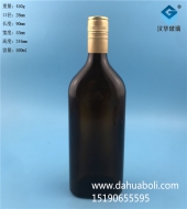 500ml茶色長方形黃酒玻璃瓶