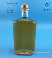 700ml長方形洋酒玻璃瓶