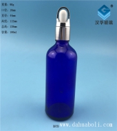 100ml花籃蓋藍色膠頭滴管玻璃瓶
