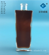 200ml長(zhǎng)方形玻璃酒瓶