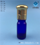 5ml電鍍大頭蓋藍色精油玻璃瓶